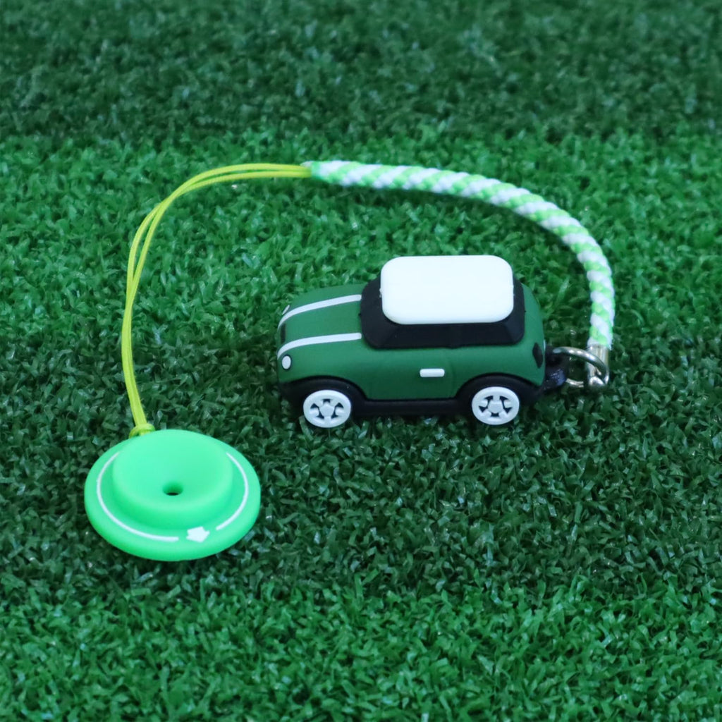 3D Om Golf Tees Hanger, Mini Silicone With Guide Ring, Stylish Cute Adorable(Green)