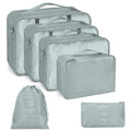 Plamvell Luggage Packing Organizers Packing Cubes Set For Travel (6 Set, Grey)