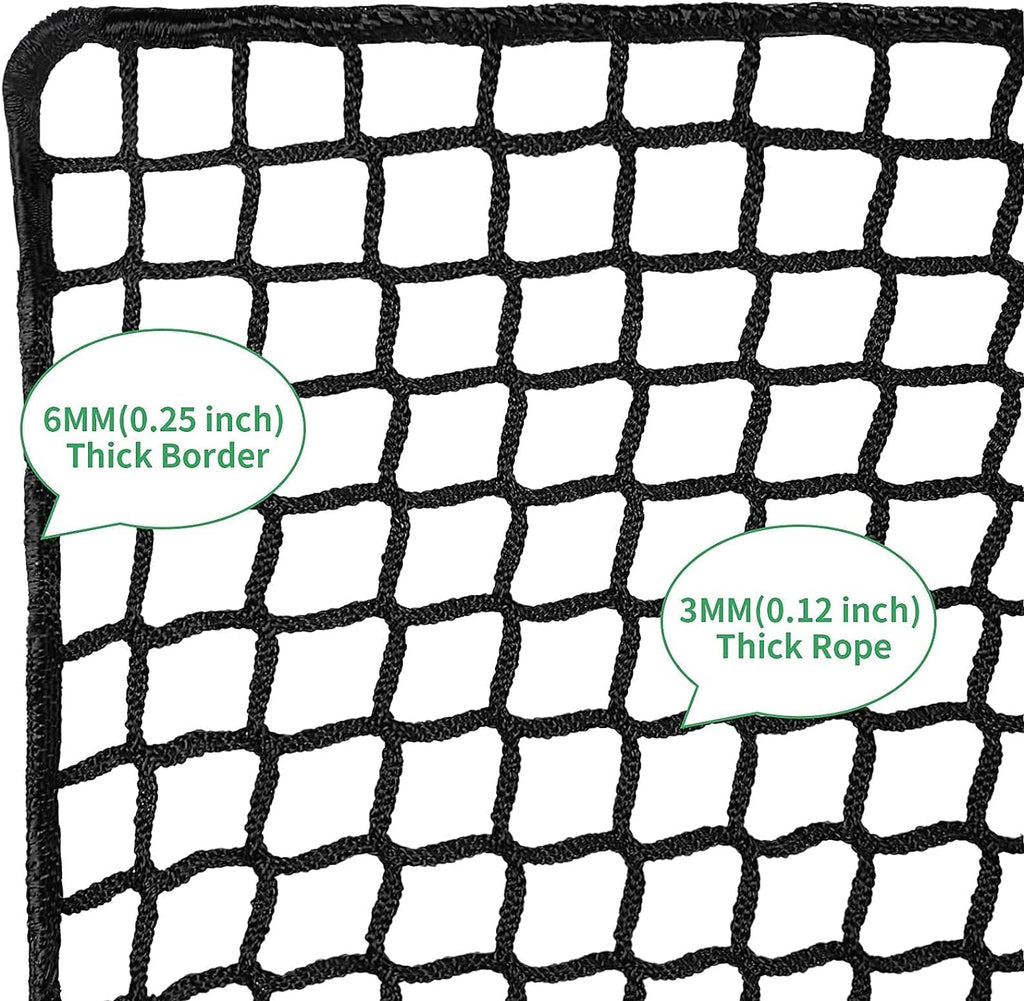 Iuzeai Golf Practice Net Golf Ball Hitting Netting(Net Only), Heavy Duty Nylon Golf Sports Netting Barrier Nets 10X10Ft/10X15Ft/