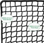 Iuzeai Golf Practice Net Golf Ball Hitting Netting(Net Only), Heavy Duty Nylon Golf Sports Netting Barrier Nets 10X10Ft/10X15Ft/