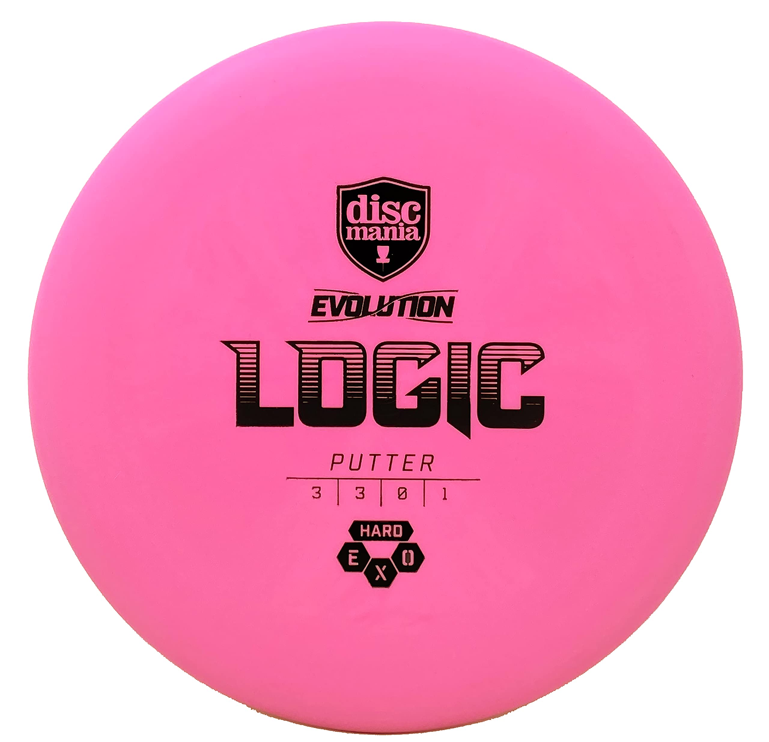 Discmania Evolution Exo Hard Logic Disc Golf Putter (Colors May Vary) 173-176 - Low Profile Disc Golf Putter And Approach Disc