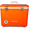 Engel Uc30 30Qt Leak-Proof, Air Tight, Drybox Cooler And Hard Shell Lunchbox For Men And Women In Orange High-Visibility