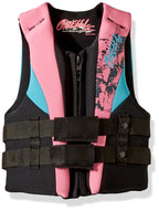 O'Neill Youth Reactor Uscg Life Vest, Black/Pet/Turquoise, 1Sz