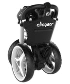 Clicgear Model 4.0 Golf Push Cart, 3-Wheel Foldable Walking Golf Cart (White)