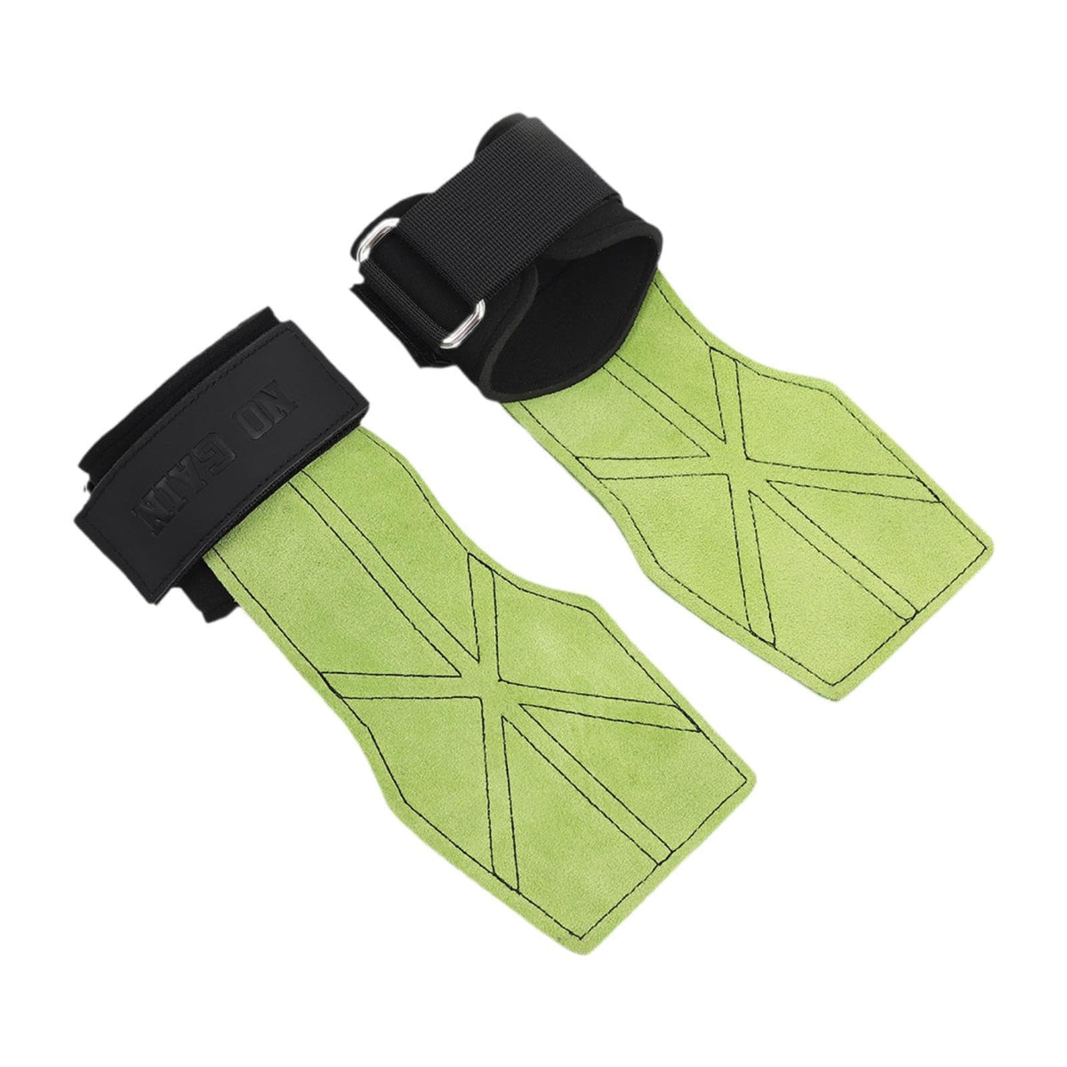 Atorse 2 Pieces Hand Grips For Weightlifting Pull Up Gloves For Functional Training Green