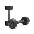 Cap Barbell 12-Sided Coated Dumbbell With Black Handle, Pair, 5 Lb