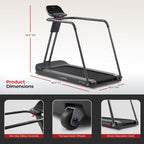 Sunny Health & Fitness Endurance Cardio Running Walking Treadmill with Extended Safety Handrails, Low-Impact, Low Wide Deck and