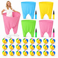 Granny Pants Yard Game,Giant Pants Outdoor Game,Oversized Pants Tossing Game with 24 Bouncy Balls and 4 Pumps Backyard & Outdoor