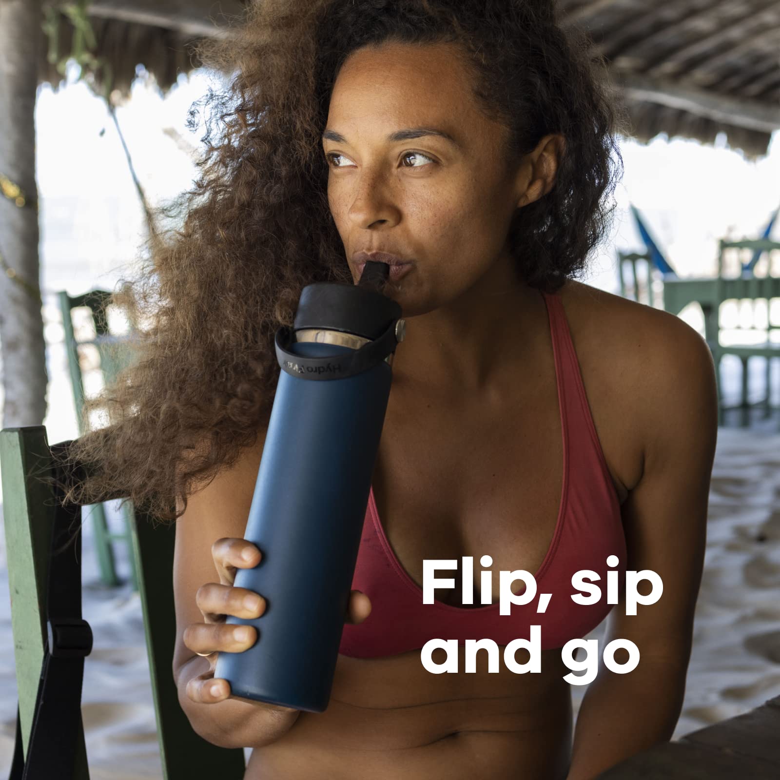 Wide Mouth Flex Straw Cap, Black - Wfs001