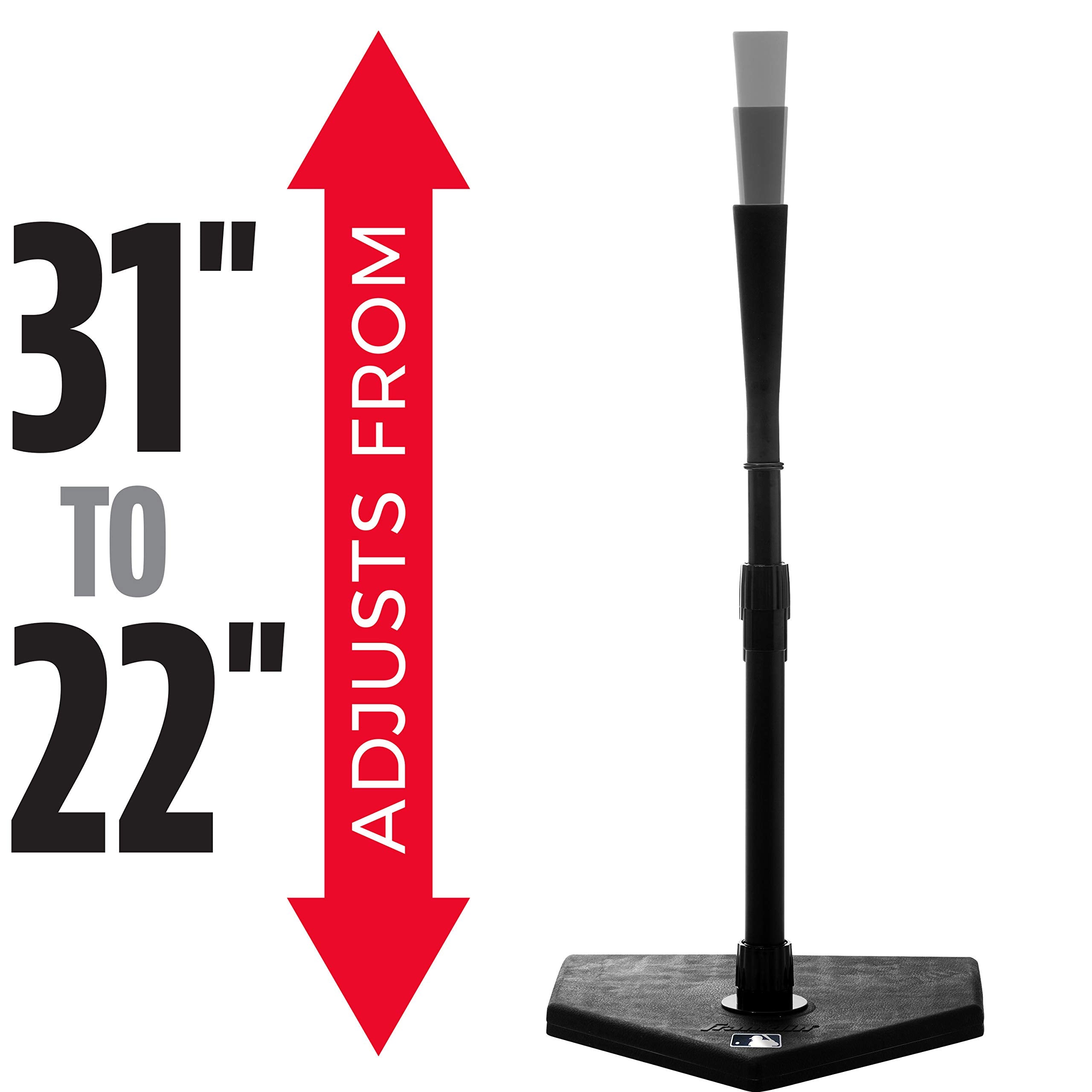Franklin Sports Mlb Kids Flex Top Pro Baseball + Teeball Batting Tee - Adjustable Youth Hitting Tee For Baseball + Teeball + Sof