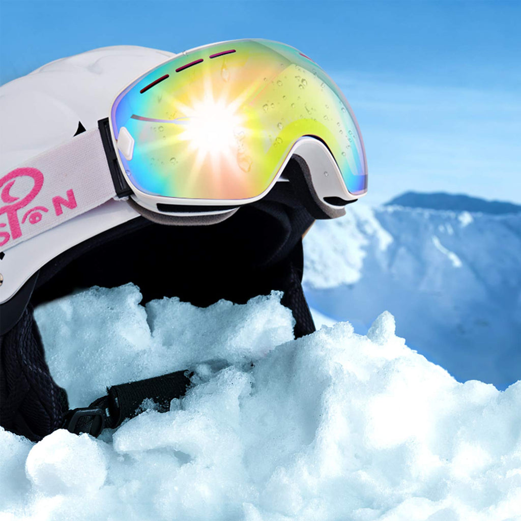 Exp Vision Ski Snowboard Goggles For Man Woman And Younth, Otg Snow Goggle Anti Fog Uv400 Protection Winter Outdoor Sports Goggl