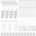 Soulchen 360 Pcs White Team Spirit Accessories Bulk Field Day Accessories Pep Rally Color War Camp Spirit Events Party Items Che
