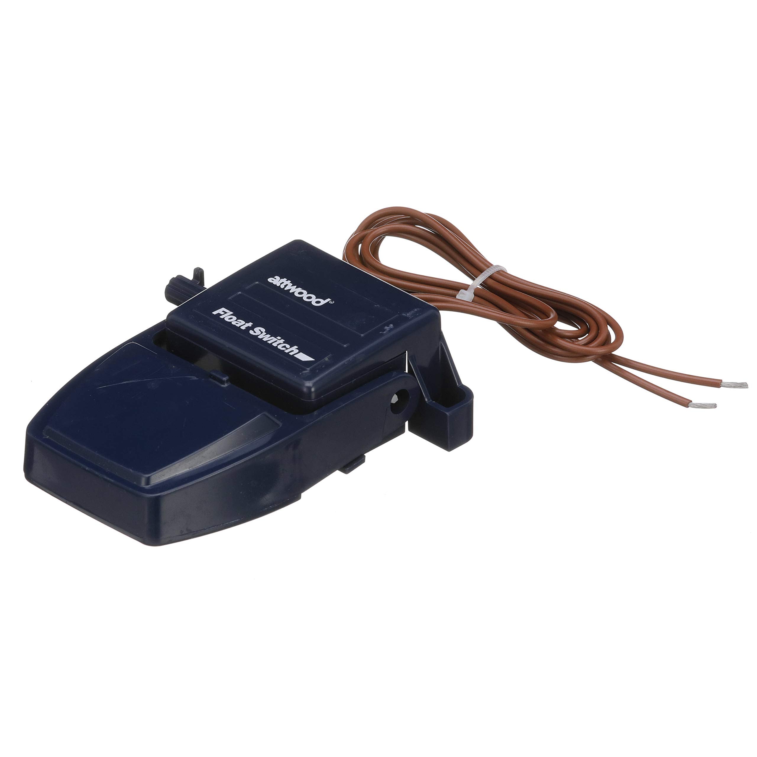 Attwood 4202-7 Float Switch, For Bilge Pump, 12- And 24-V Ce Rated, 36-Inch Wire, 4  Inches L X 3 7/8 Inches W X 1 3/8 Inches H