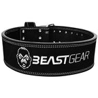 Beast Gear Weight Lifting Belt For Women & Men - Leather Powerbelt With Back And Core Support For Weightlifting, Strength Traini