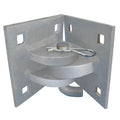Dock Edge Floating Dock Corner Hinge, Galvanized, 1/4, Gray
