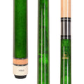 ASKA L3 No Wrap Pool Cue Stick, 58  Hard Rock Canadian Maple, 13mm Hard Tip, 5/16x18 Stainless Steel Joint (21-Ounce, Green)