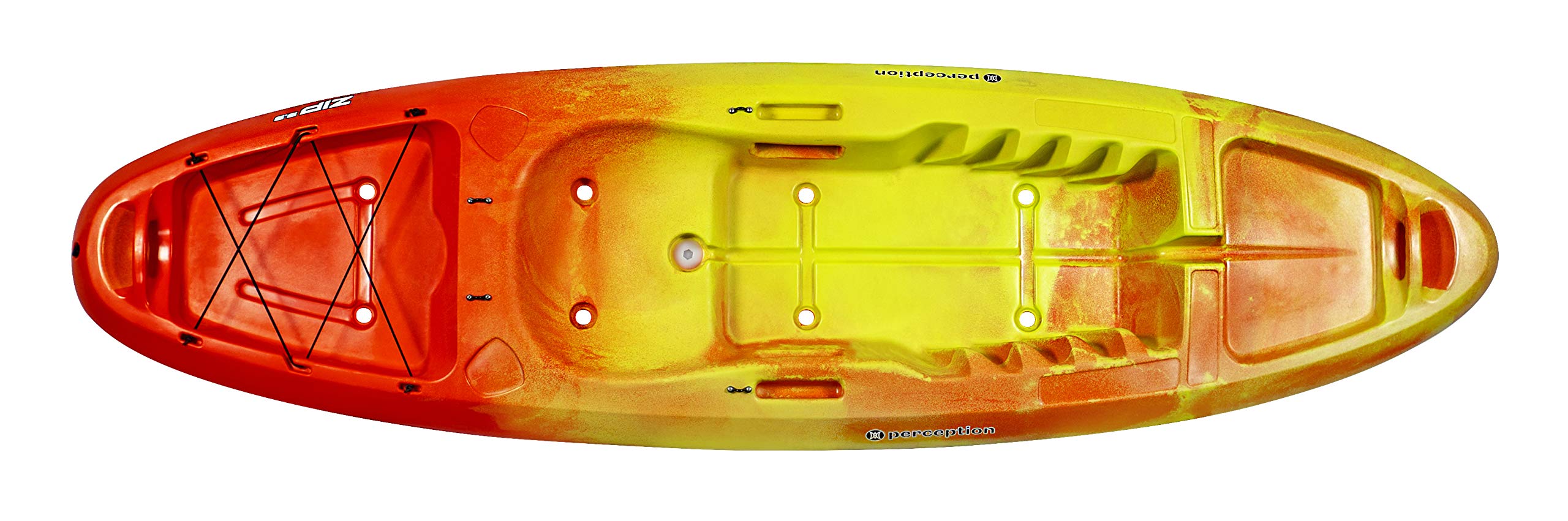 Perception Kayaks Zip 9.5 | Sit on Top Kayak | Stable and Fast | Multiple footrests | 9 6 | Blaze