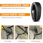 Chimona Bike Foldable Lock, 4-Digit Anti   Theft   Combination   Bicycle   Lock, Security Level 6 Heavy Duty Folding Bike Lock,