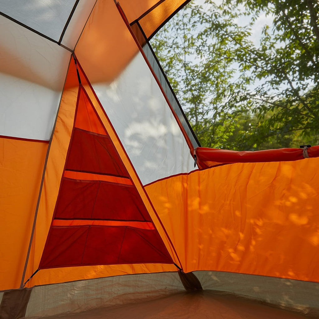 Portal 8 Person Family Tent For Camping With Screen Porch, Waterproof Large Camping Tent With Rainfly, Big Family Tents For Outd