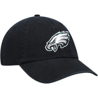 47 Men'S Black Philadelphia Eagles Secondary Clean Up Adjustable Hat