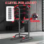 Power Tower Dip Station, Pull Up Bar Station & Multi-Function Gym Equipment For Home Strength Training Adujustable Height Up To