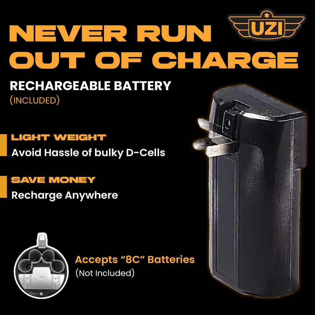 Uzi High Power Loud Big Bluetooth Megaphone 50W, Real Siren, Bullhorn, Rechargeable Battery, Portable Speaker, Pa System, Adjust