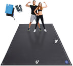 Extra Large Exercise Mat 9 X 6 X 7Mm, High-Density Workout Mats For Home Gym Flooring, Non-Slip, Extra Thick Durable Cardio Mat,