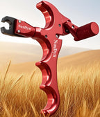 Noxdyn Archery Compound Bow Release 360 Rotatable Thumb Release For Hunting Accessories (Red)