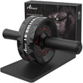 Abiarst Ab Roller Wheel, Abs Workout Equipment for Abdominal & Core Strength Training, Home Gym Exercise Wheels for Men Women, w