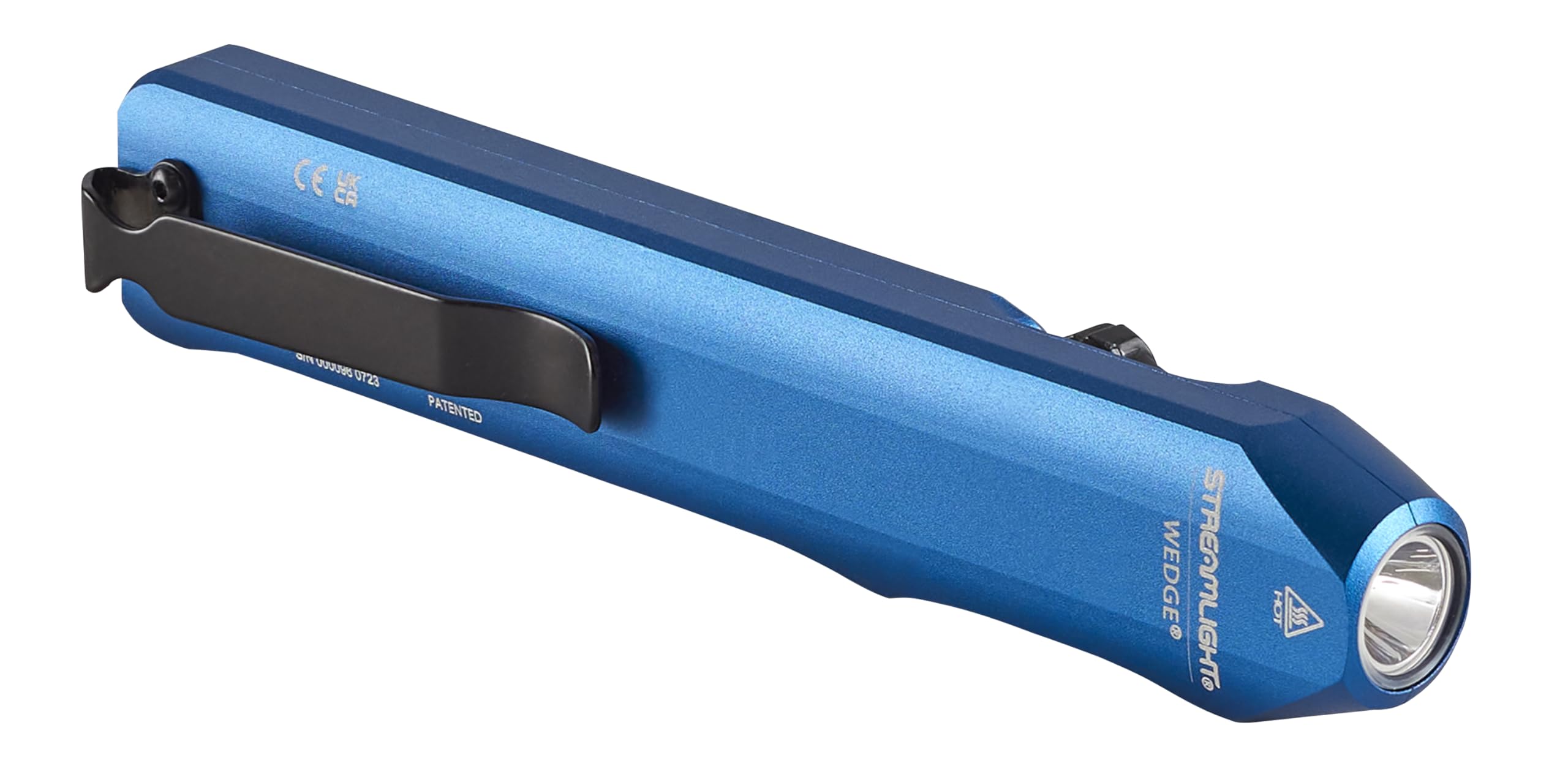 Streamlight 88817 Wedge 300-Lumen Slim Everyday Carry Flashlight, Includes USB-C Cable, Lanyard, Blue