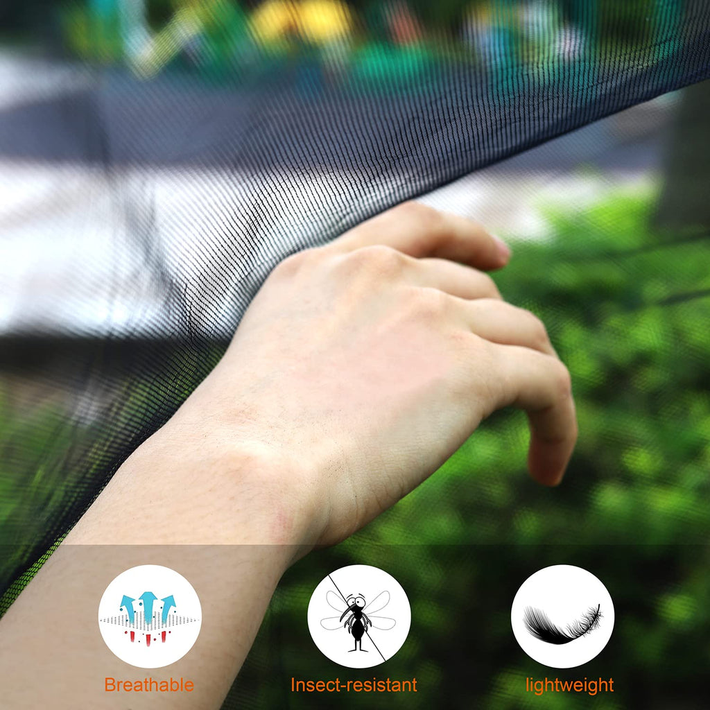 Alucky Hammock Net Camping Mosquito Net, No See Ums & Repels Insect, Polyester Netting For 360 Degree Protection, Double Sided Z
