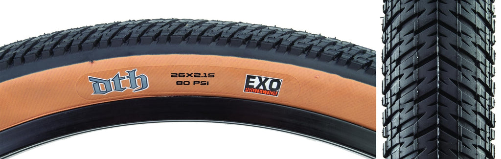 Maxxis Dth 26X2.15 Tire 26X2.15 Dark Tanwall 60Tpi