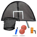 Trampoline Basketball Hoop, Lightweight Universal Board With 2 Pcs Mini Basketball And Pump, Easy To Assemble Fit For Curved Pol