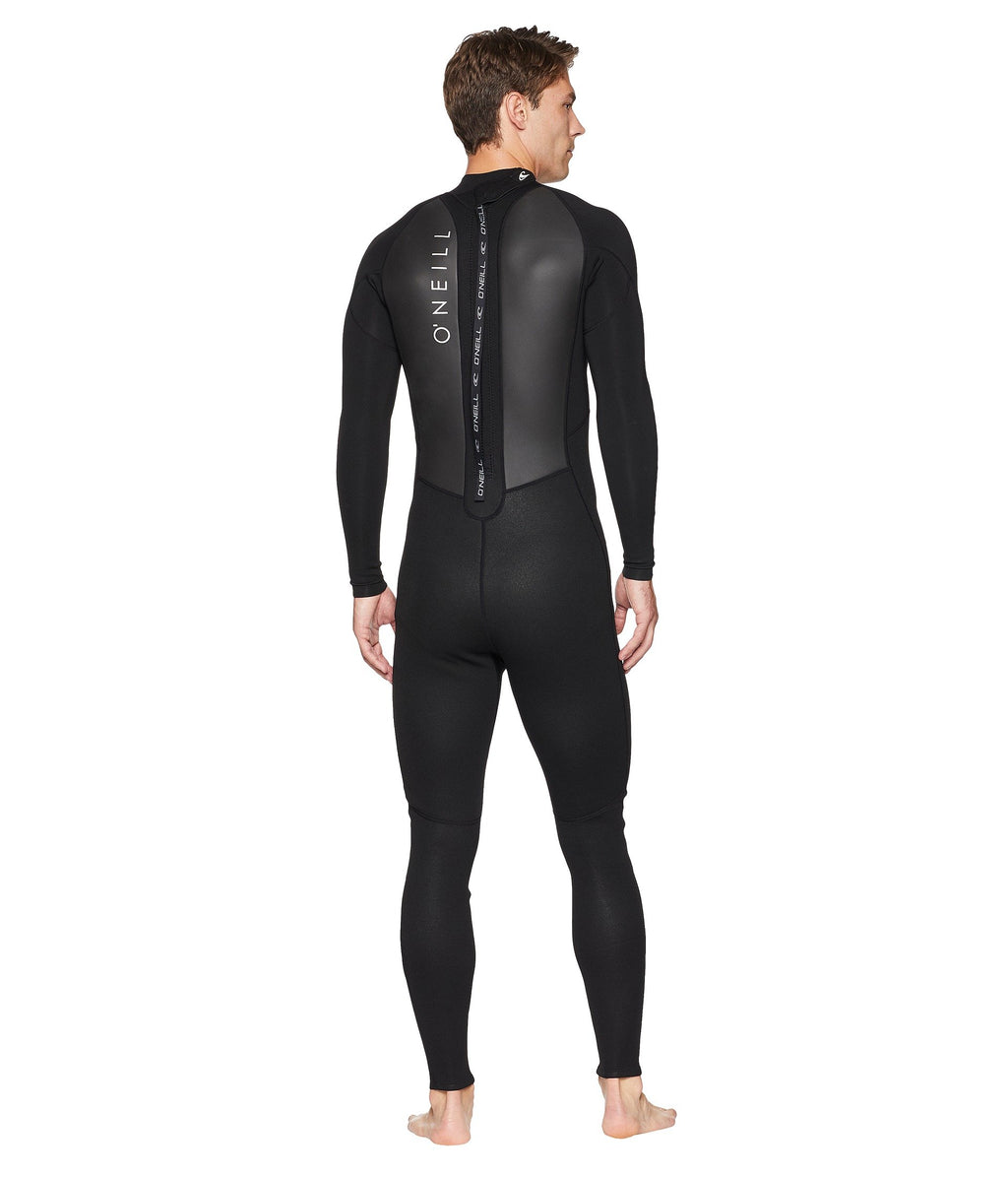 O'Neill Men'S Reactor-2 3/2Mm Back Zip Full Wetsuit, Black/Black, Xls