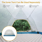 Naturehike Camping Tent, 2/3 Person Double Layer, Instant Easy Setup, Waterproof Pu2000Mm, 54 Mph Wind Resistance, Upf 50+, Outd