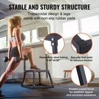 Vevor Plyometric Jump Box, 12 Inch Plyo Box, Steel Plyometric Platform And Jumping Agility Box, Anti-Slip Fitness Exercise Step