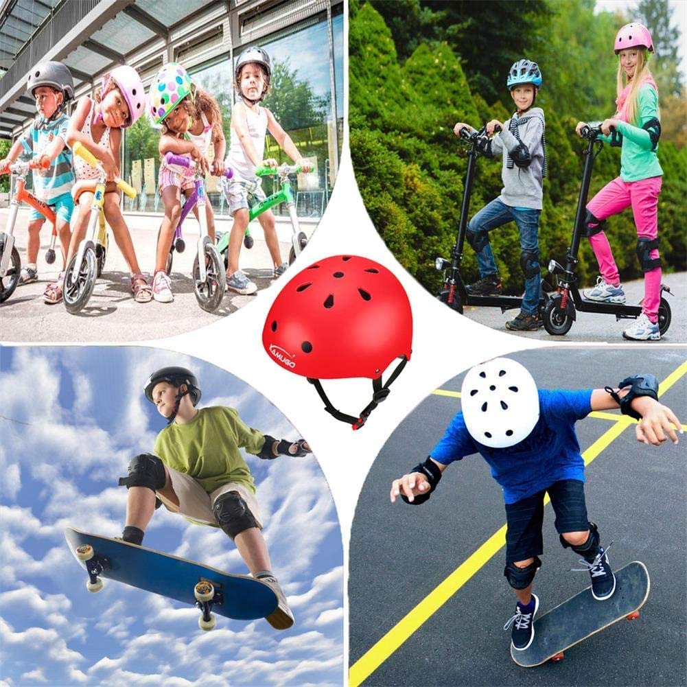 Kamugo Kids Adjustable Helmet, Suitable For Toddler Kids Ages 2-14 Boys Girls, Multi-Sport Safety Cycling Skating Scooter Helmet