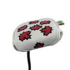 Foretra - Canada Maple Leaf - Golf Putter Headcover Quality Pu Leather Magnetic Closure For Square Mallet Style Putters Scotty C