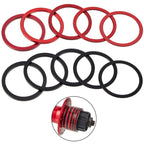 Frienda 10 Pieces Bike Bicycle 7 8 9 10 11 Speed Cassette Washer Anodized Aluminium Alloy Flywheel Hub Washer 1Mm 1.5 Mm 2 Mm 2.
