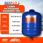 Seaflo Pre-Pressurized Accumulator Tank (2 Gallon)