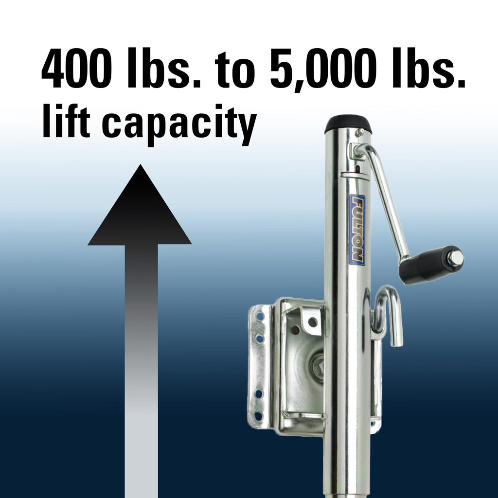 Fulton Xp10 0101 Swivel Trailer Tongue Jack, 1200 Lbs. Capacity