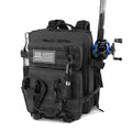 Rogjuk Small Tactical Fishing Tackle Backpack With Removable Plier Holder & Rod Holders Storage Fishing Gear And Equipment Tackl