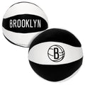 Franklin Sports Nba Brooklyn Nets Toy Basketballs - 2 Pack Of Kids Soft Mini Basketballs For Over The Door + Indoor Hoops - Nba