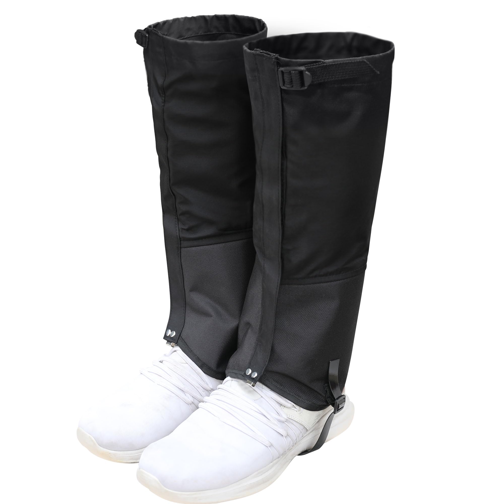 Tlswshsy Trimmer Brush Leg Gaiters-Waterproof Leg Guards for Trimming-Adjustable Lawn Care Leg Protection for Men and Women (Bla
