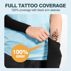 Rescoto 2 Pairs Uv Protection Cooling Arm Sleeves Compression Sun Sleeves For Men Women Youth, Tattoo Cover Up, Upf 50