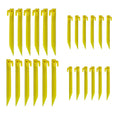 24Pcs Durable Tent Pegs Plastic Spike Hook Awning Camping Caravan Visual Marker,12X 6Inch + 12X 9Inch