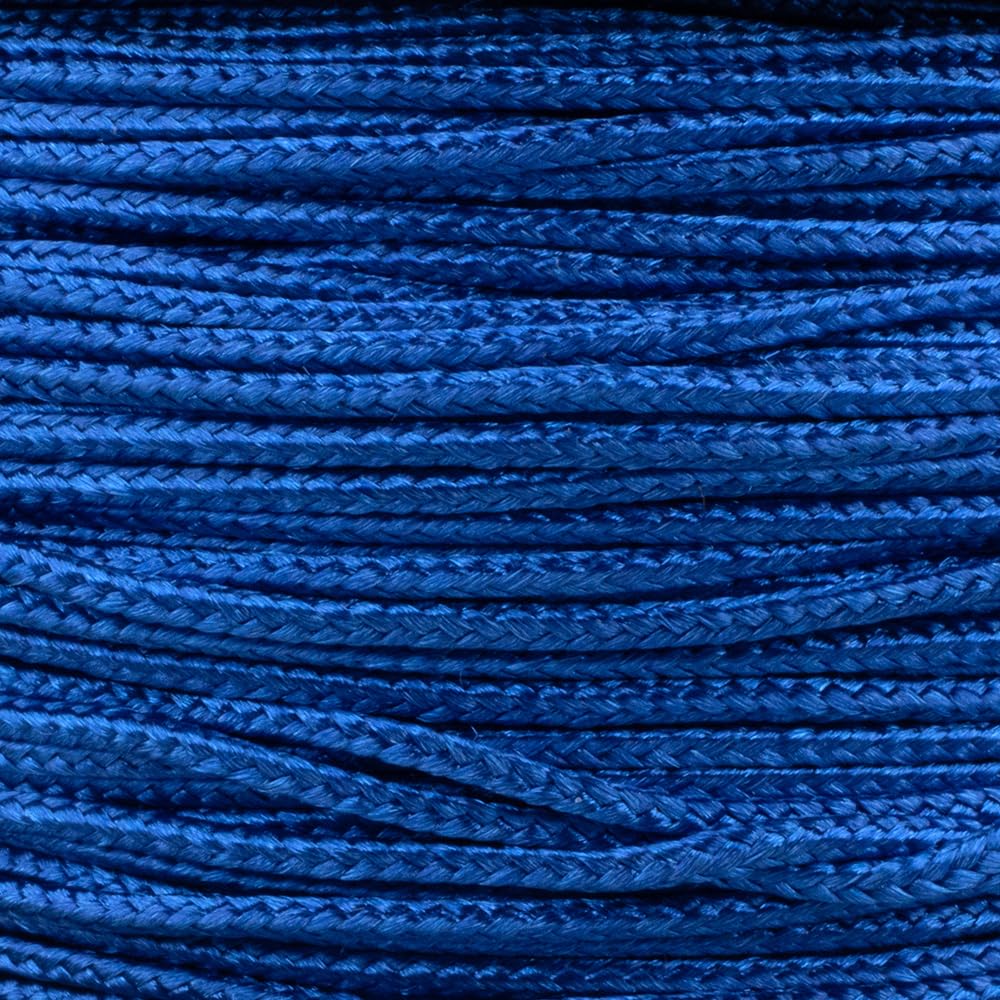 Paracord Planet Micro Paracord - Thin Braided Cord For Crafting, Fishing, And Diy Projects In 125 Ft Spools - Royal Blue