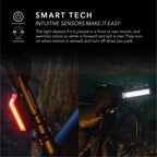 Redshift Arclight Led Bicycle Light, Dual-Color, Front-Rear Bike Light And Mount For Day And Night Riding, 36+Hr Battery Life, A