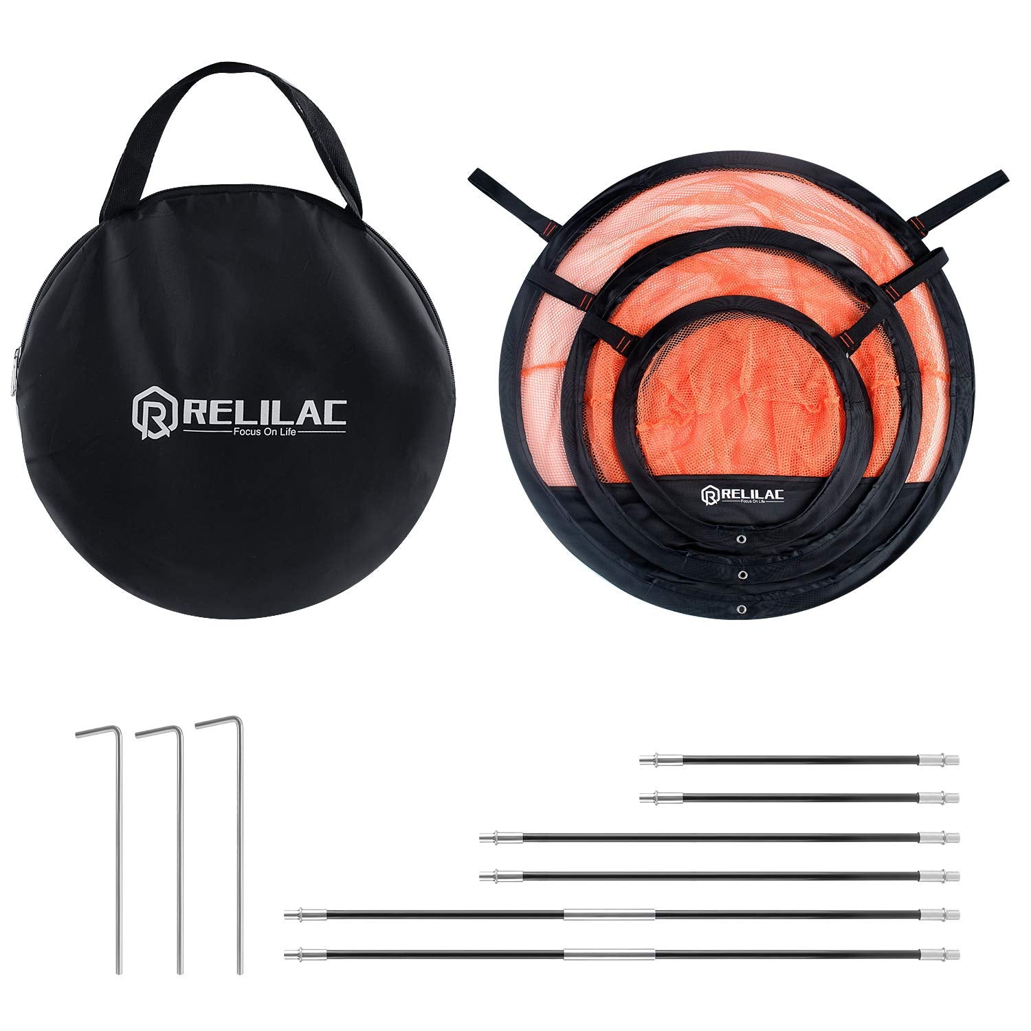 Relilac Golf Chipping Net (3 Pcs)- Indoor/Outdoor Golfing Target Accessories For Backyard Accuracy And Swing Practice - Great Gi