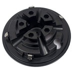 Nokins Golf Cart Ss Wheel Covers Hub Caps For Most Golf Carts 8 Inch(Set Of 4) Chrome Finish, Classic Ss 5-Spoke Style (Black)